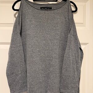 RACHEL ROY | Gray Cold-Shoulder Blouse | Size L